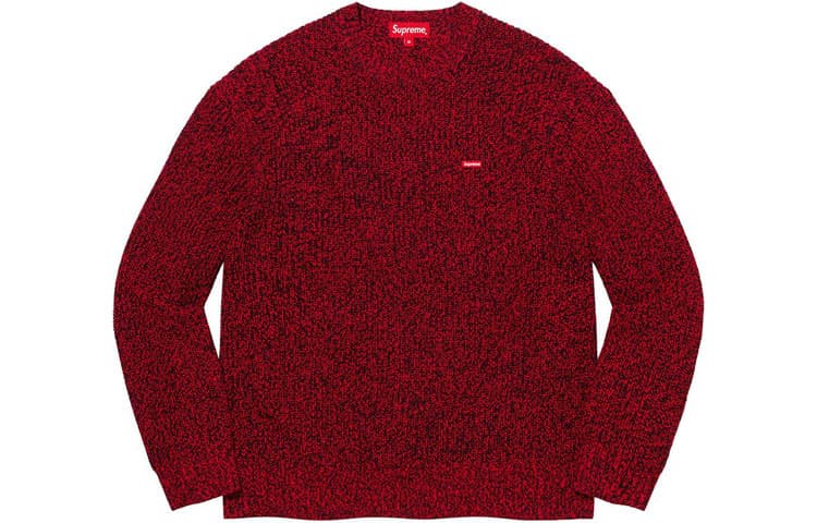 Кофта Supreme FW21 Week16 Mlange Rib Knit Sweater Logo - изображение 1