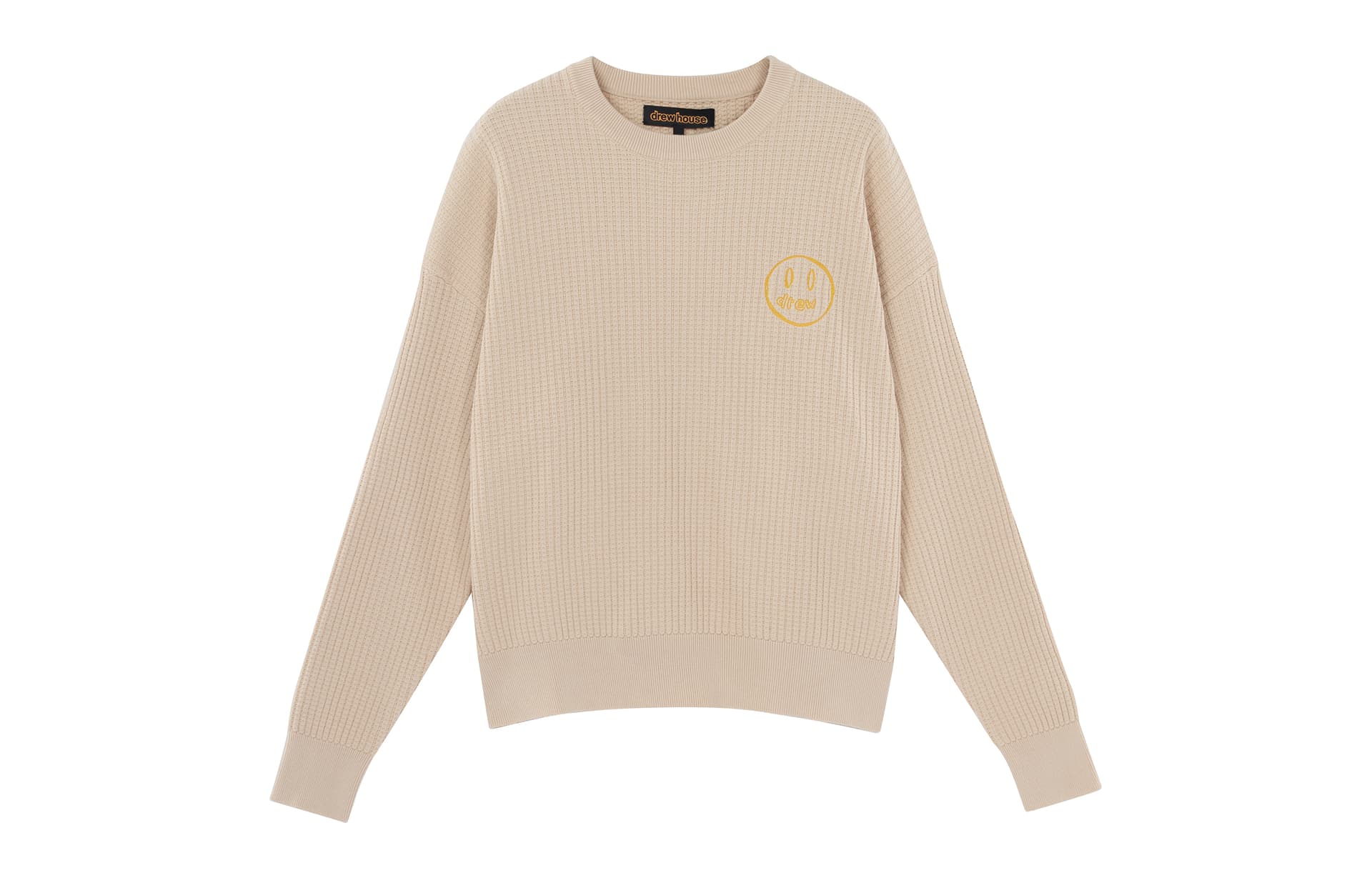 Кофта Drew House FW21 Mascot Waffle Sweater Cream - изображение 1