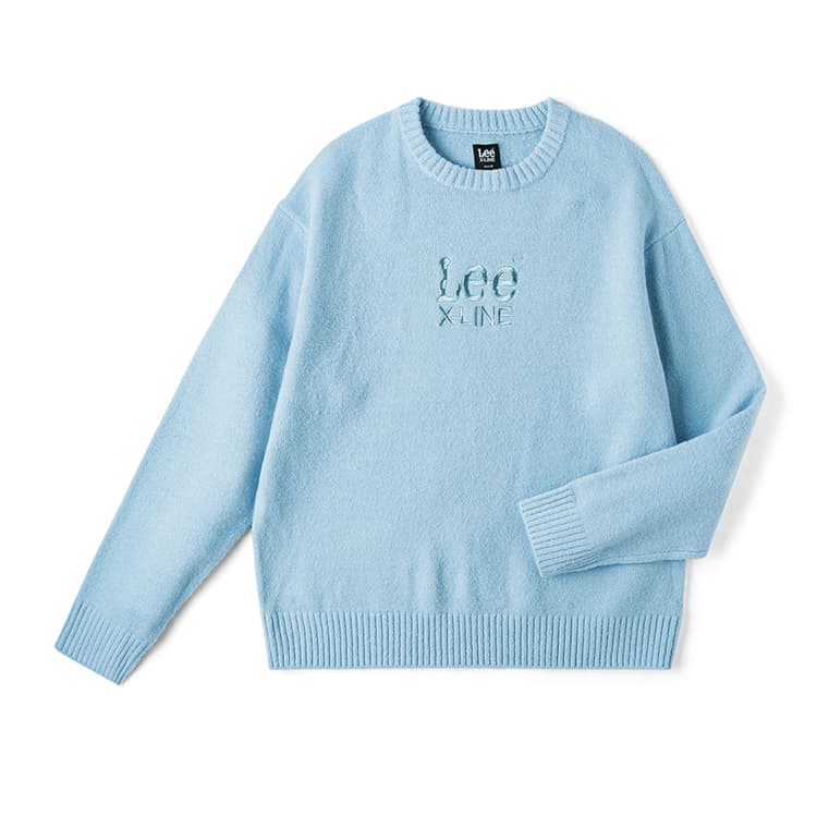Кофта Lee FW24 Свитер Унисекс Небесный Далёкий - изображение 1