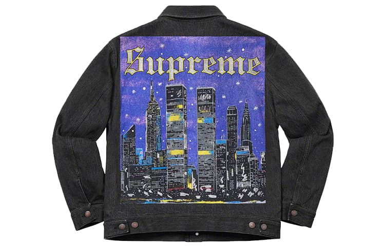 Куртка Supreme SS19 New York Painted Trucker Jacket - изображение 1