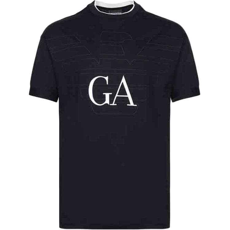 Футболка EMPORIO ARMANI SS25 T Рубашка Мужская Синяя - изображение 1