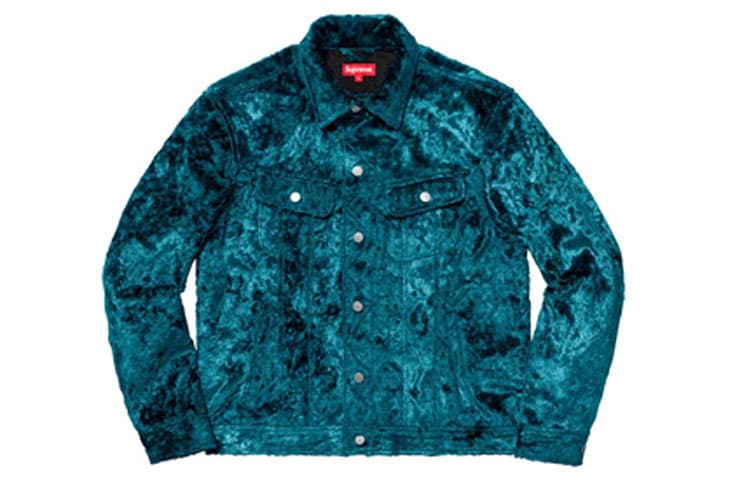 Куртка Supreme SS19 Fuzzy Pile Trucker Jacket Teal - изображение 1