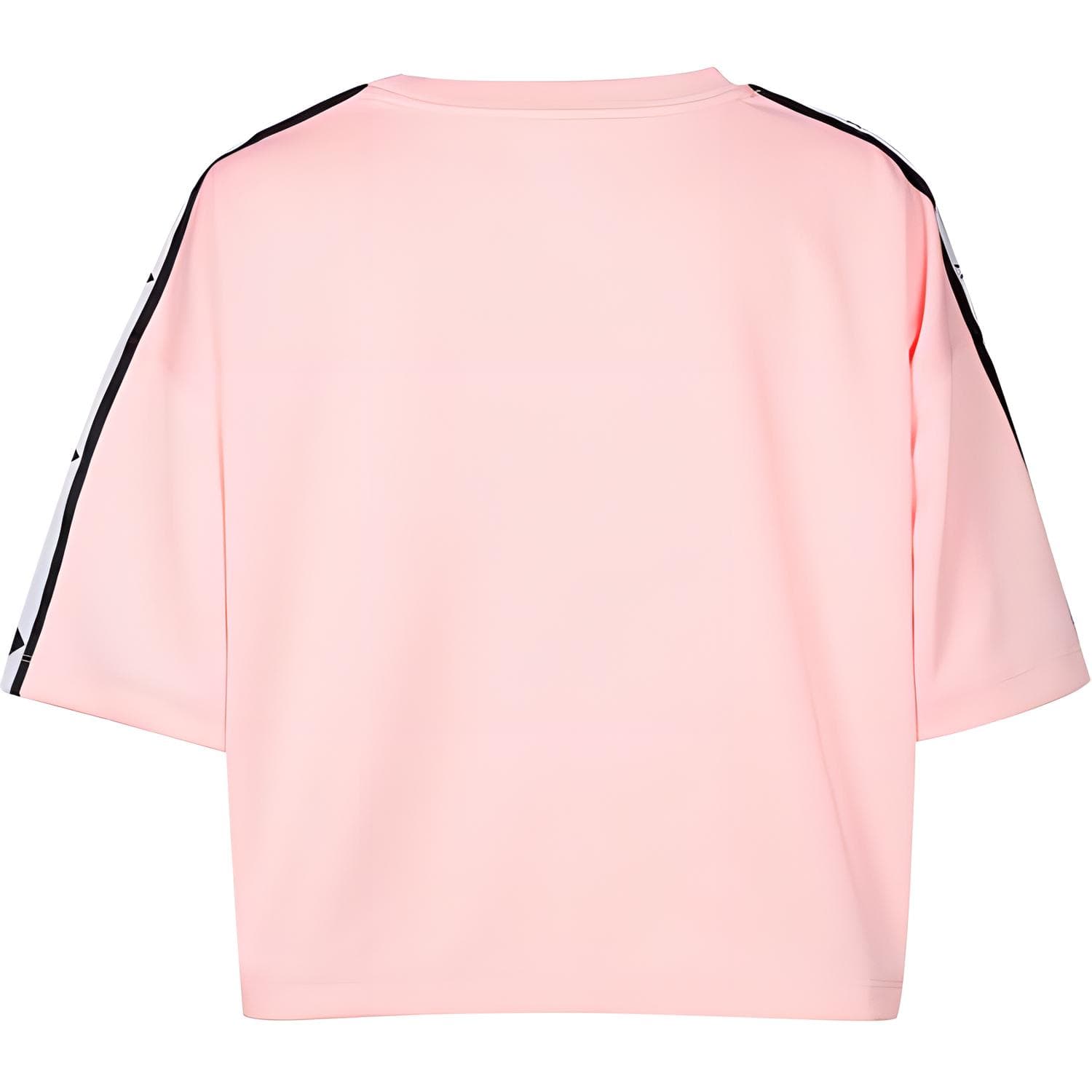 Футболка Converse Tee Star Chevron Track Цветовой блок Принт с логотипом Круглый вырез Пуловер Короткий рукав Женский Светло-розовый - изображение 2