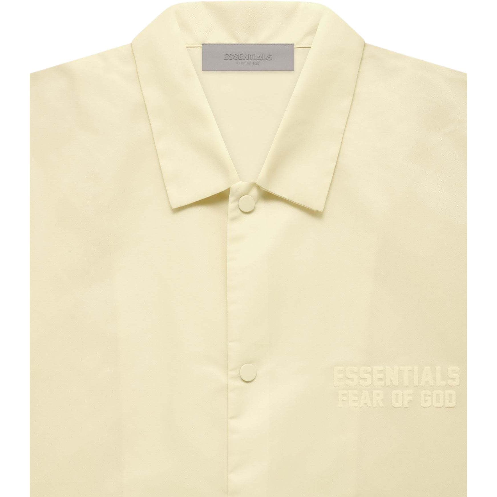 Рубашка Fear of God Essentials FW22 SS Nylon Shirt Canary - изображение 3