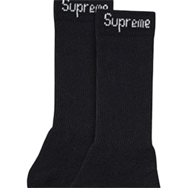 Носки Supreme Hanes Crew Socks Black - изображение 2