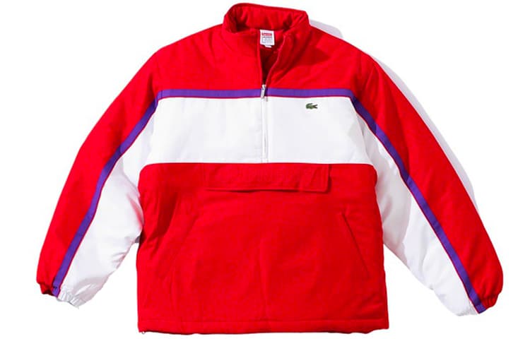 Куртка Supreme x LACOSTE FW19 Pullover Red - изображение 1