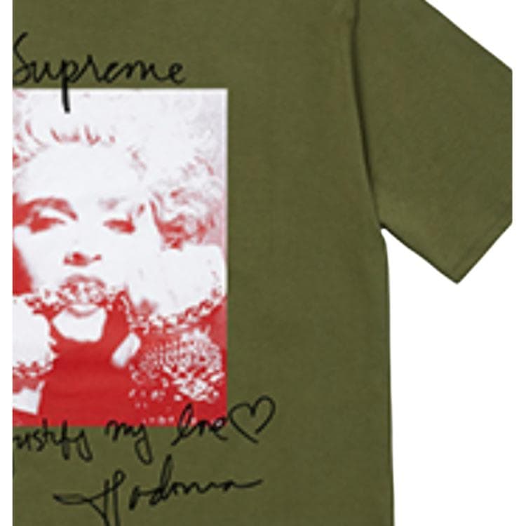 Футболка Supreme FW18 Madonna Tee Olive - изображение 2