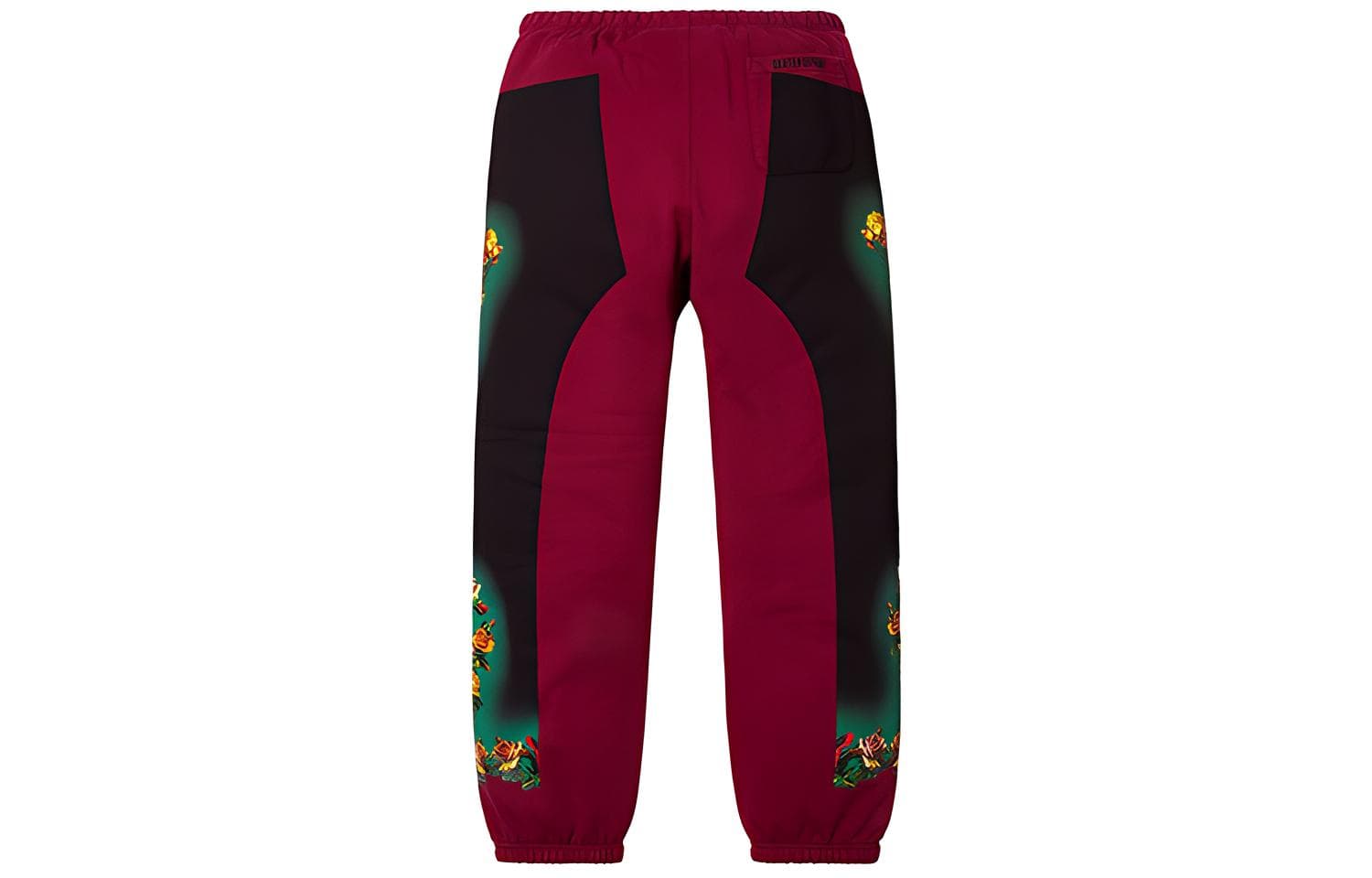 Штаны Supreme x Jean Paul Gaultier Floral Print Sweatpant Burgundy - изображение 2