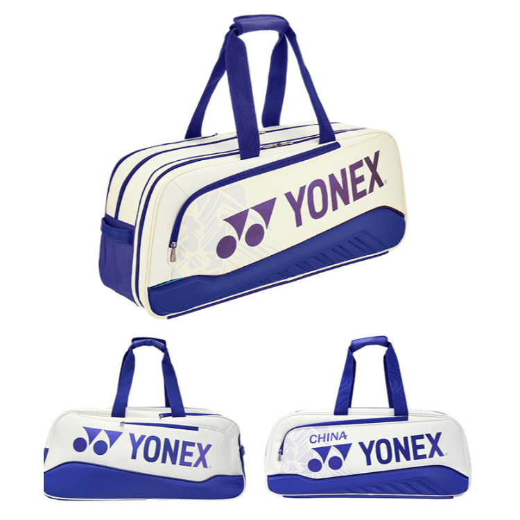 Спортивная сумка YONEX Спортивная сумка из искусственной кожи унисекс белый темно-синий - изображение 4