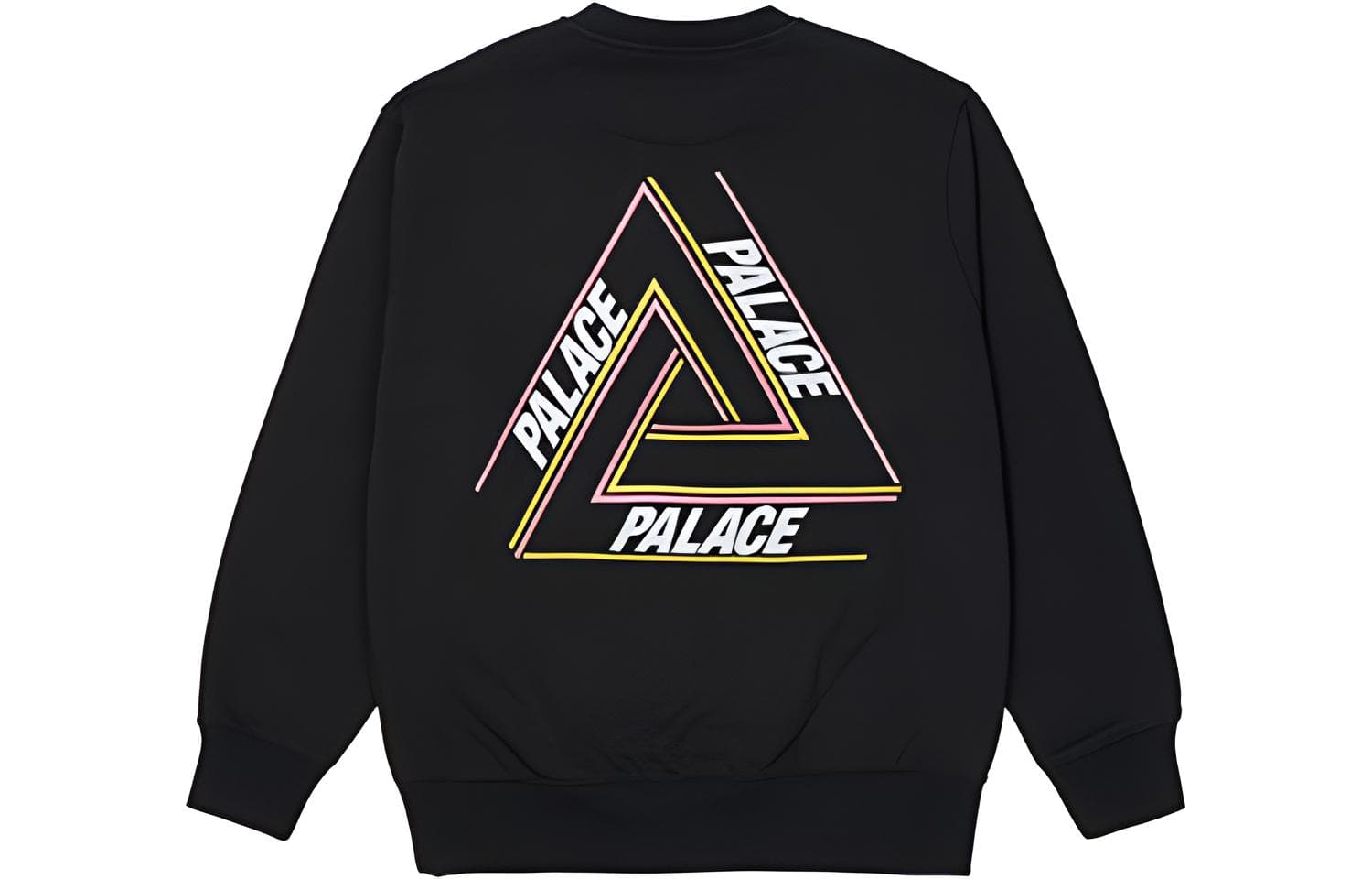 Худи PALACE BASICALLY A TRI-FERG CREW BLACK Logo - изображение 2