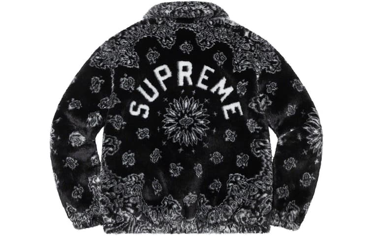 Куртка Supreme Bandana Faux Fur Bomber Jacket - изображение 1