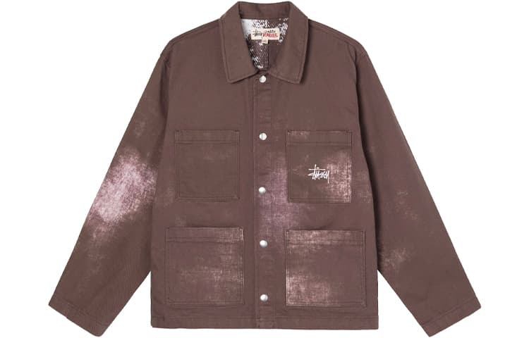 Куртка Stussy Spotted Bleach Jacket Brown - изображение 1