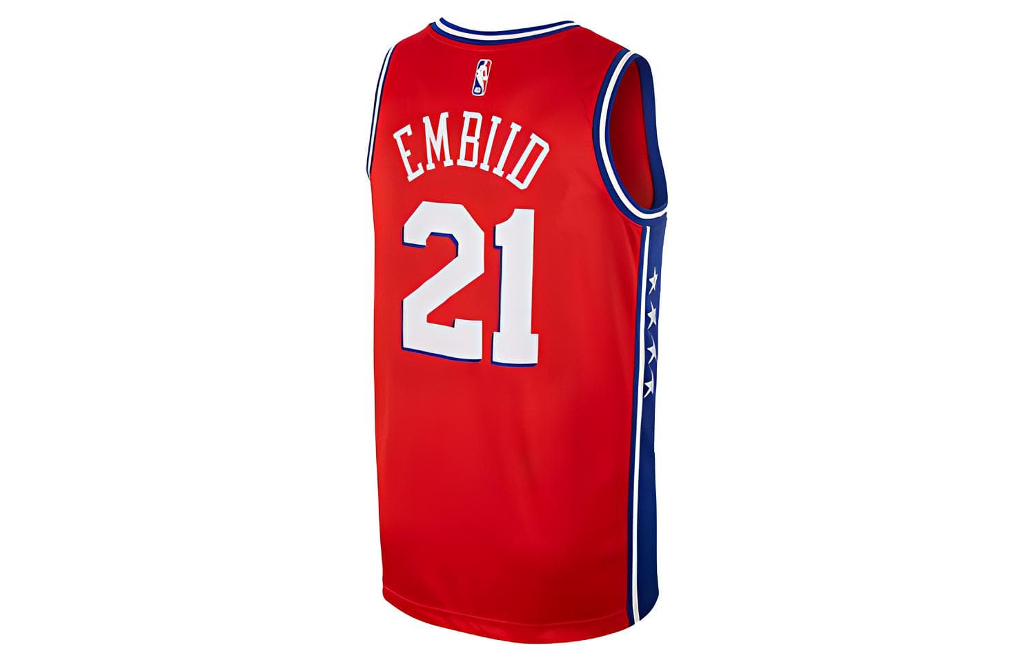 Баскетбольная майка Nike NBA Joel Embiid 76ers Fan Edition Red - изображение 2