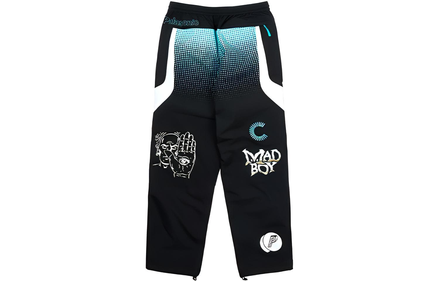 Штаны PALACE x Cannondale FW21 Mad Boy GORE-TEX Paclite Pant BlackMint Logo - изображение 3