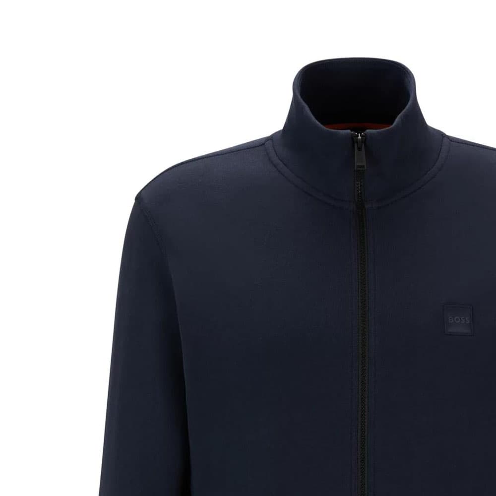 Куртка HUGO BOSS Cotton Terry Zip Up Jacket With Logo Patch - изображение 2