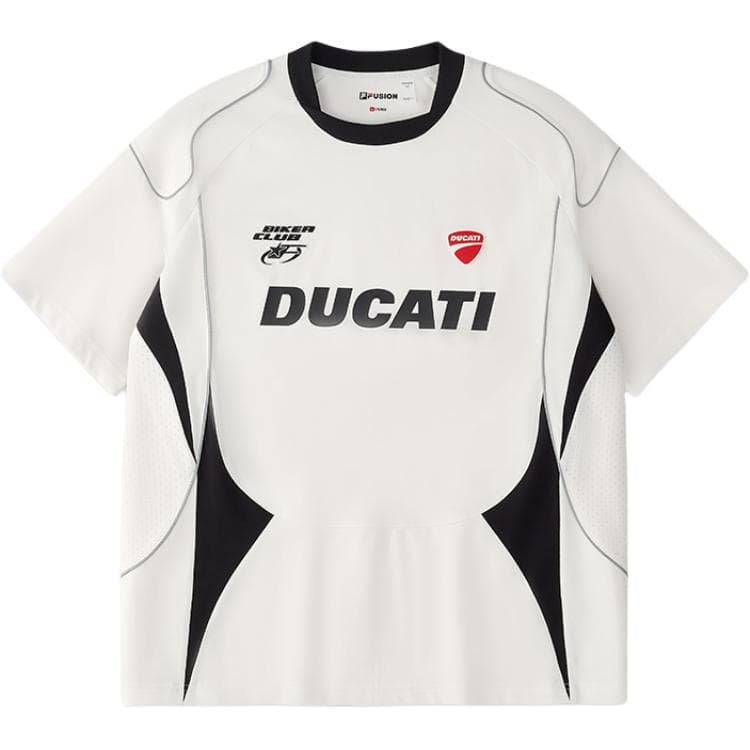 Футболка FILA X DUCATI FILA FUSION X T Рубашка Мужская Облачно-Белая - изображение 1