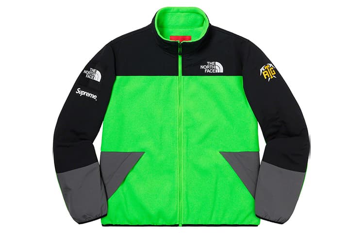 Куртка Supreme x The North Face RTG Fleece Jacket Green - изображение 1