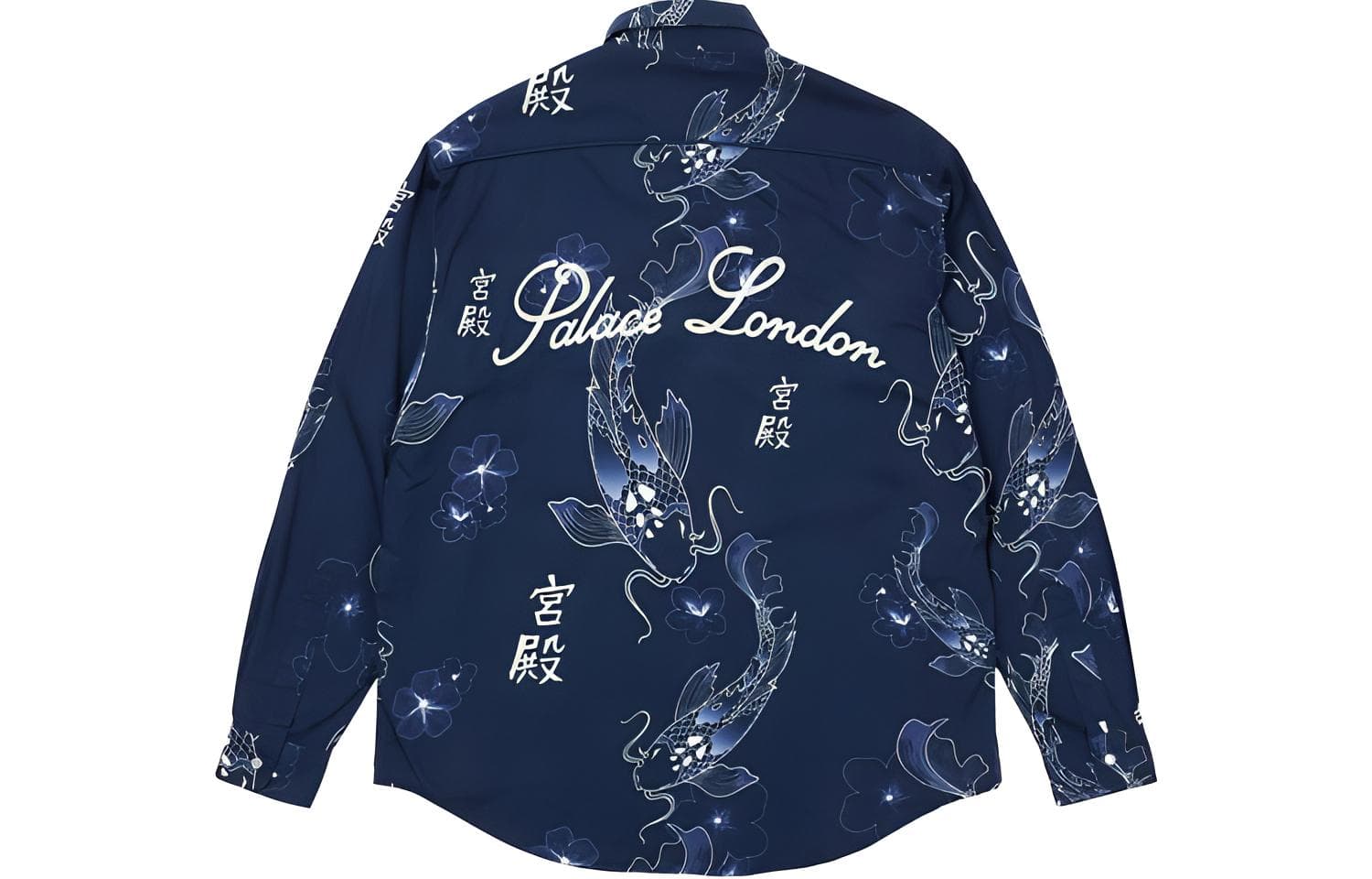 Рубашка PALACE FW21 Carp Shirt NavyWhite - изображение 2