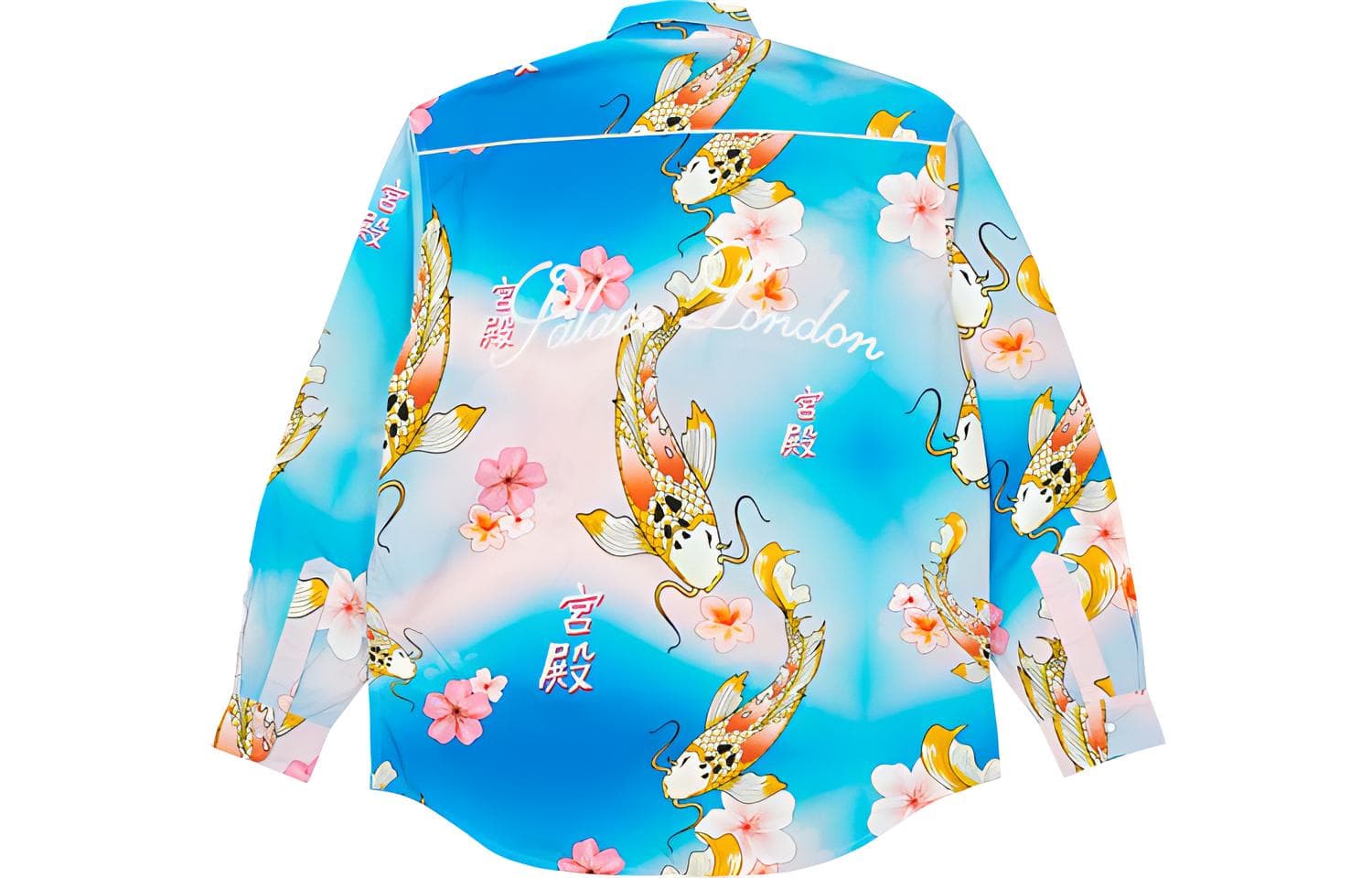 Рубашка PALACE FW21 Carp Shirt Blue-Pink - изображение 2
