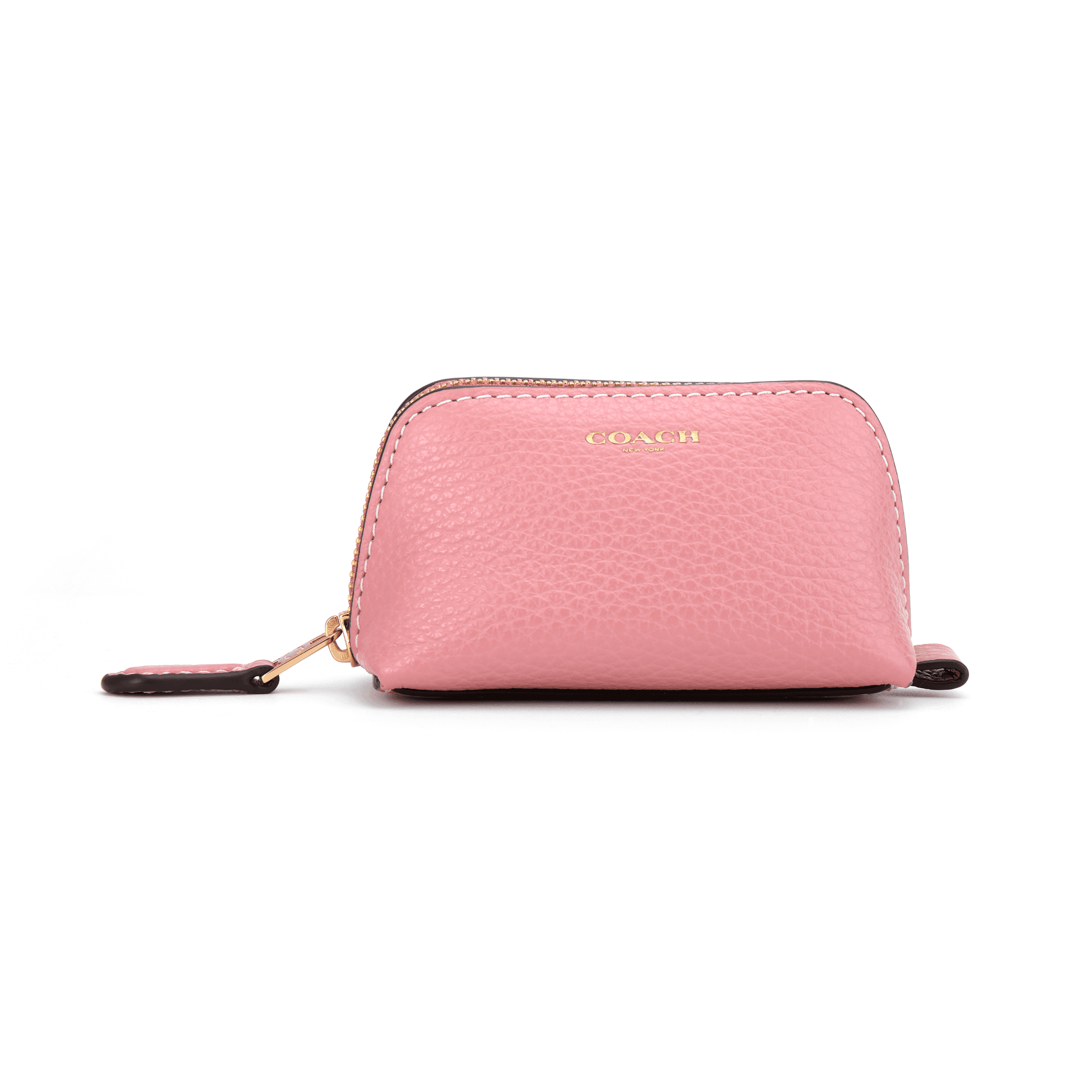 Косметичка COACH Cosmetic 9 Pebble Leather Clutch Pink - изображение 1
