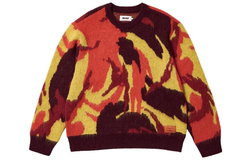 PALACE ULTIMO FW23 HAIRY CAMO KNIT - изображение 1