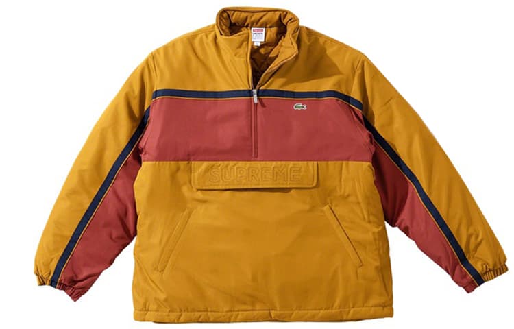 Куртка Supreme x Lacoste FW19 Half-Zip Pullover Yellow - изображение 1