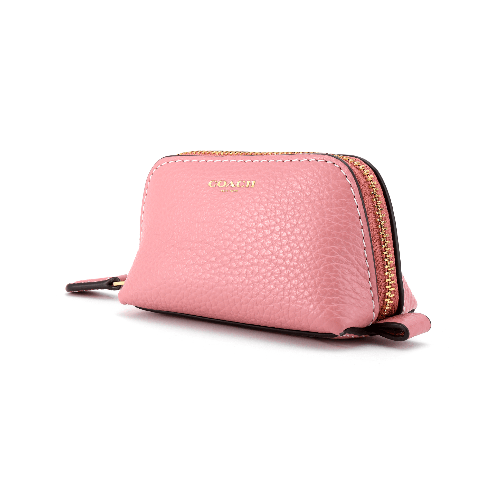 Косметичка COACH Cosmetic 9 Pebble Leather Clutch Pink - изображение 2