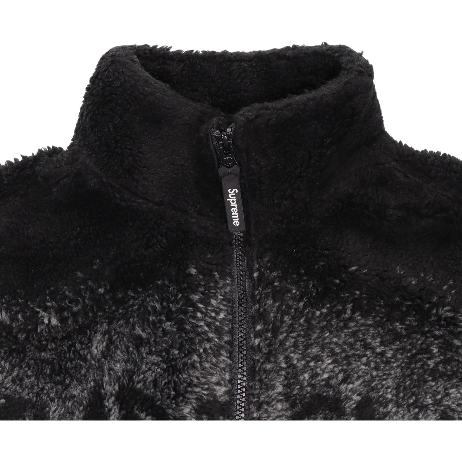 Куртка Supreme Wolf Fleece Jacket Black - изображение 3