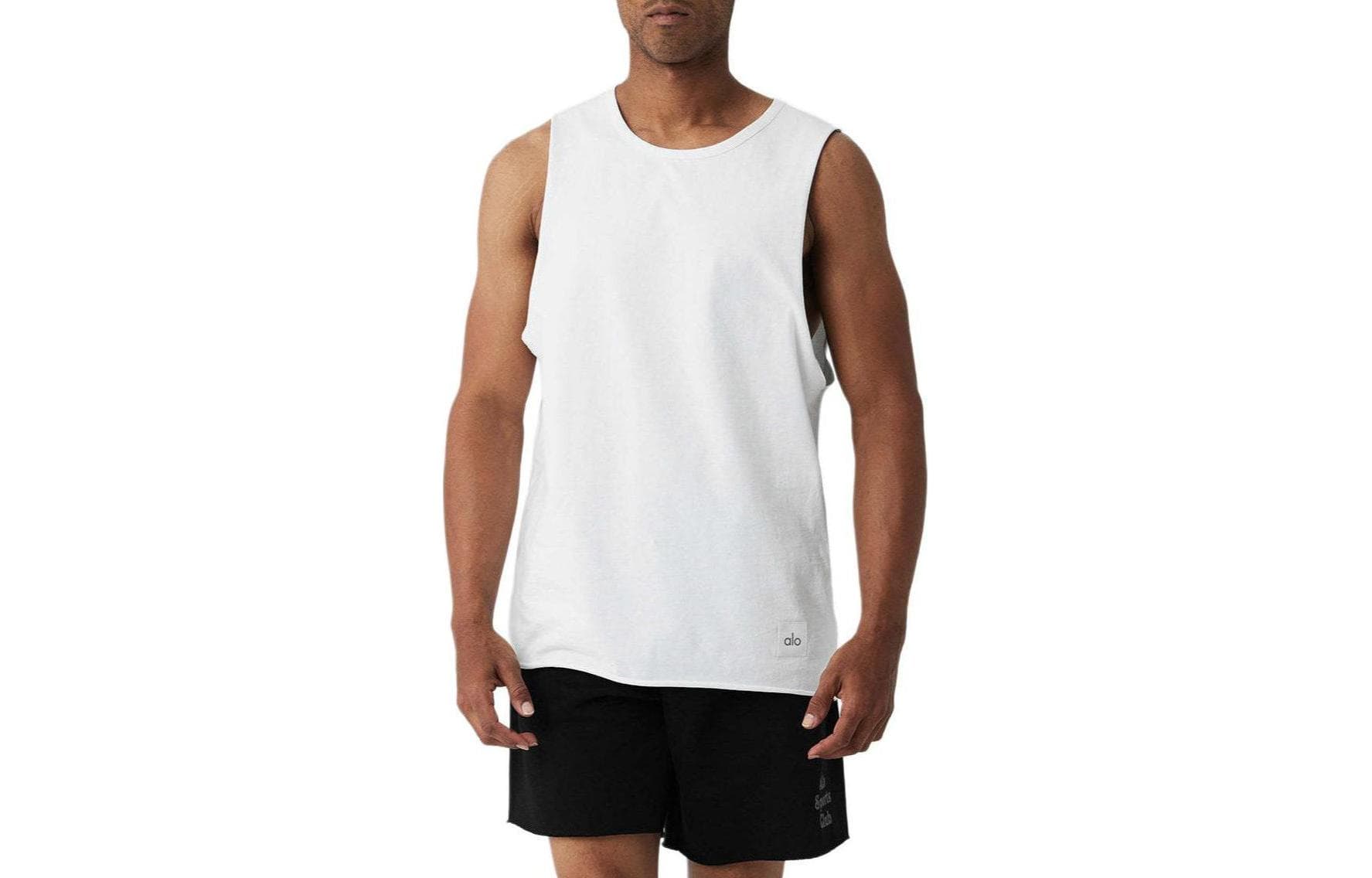 Майка alo yoga SOCIETY RAW EDGE White - изображение 1