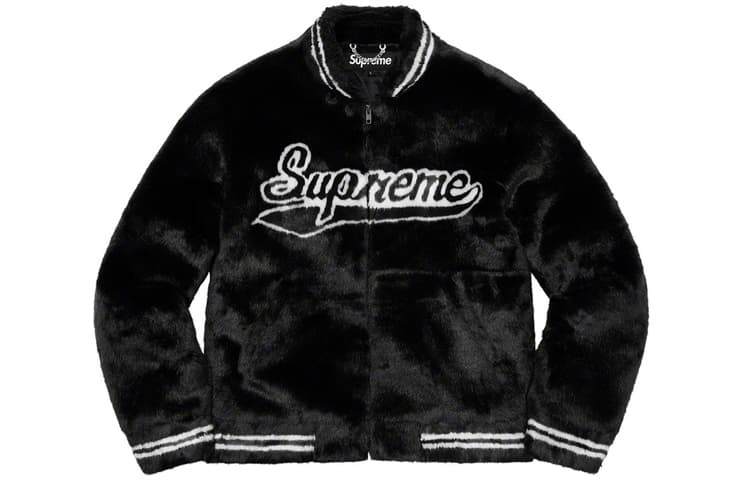 Куртка Supreme Faux Fur Varsity Jacket - изображение 1