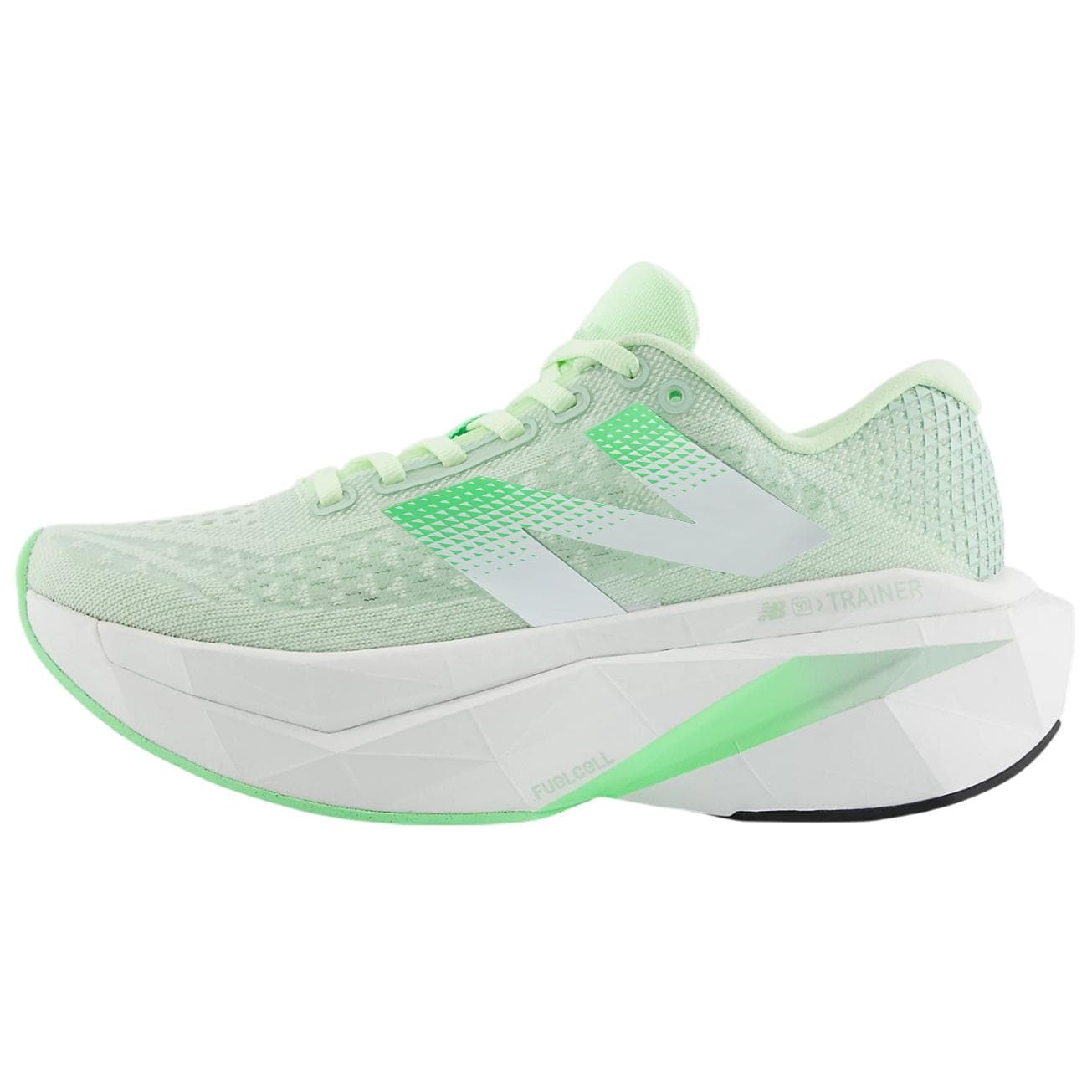 Кроссовки для бега New Balance NB FuelCell SuperComp Trainer V3 Low Топ Повседневные Беговые Кроссовки Мужские Зеленые Белые - изображение 1