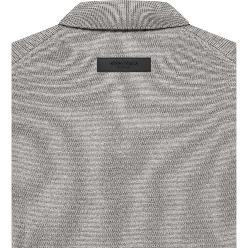 Fear of God Essentials 1977 SS22 Knit Ls Polo Dark Oatmeal - изображение 3