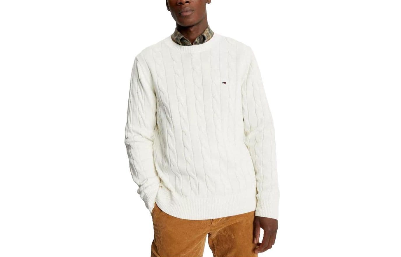 Кофта Tommy Hilfiger Flag Logo Cable Knit Sweater Logo - изображение 1
