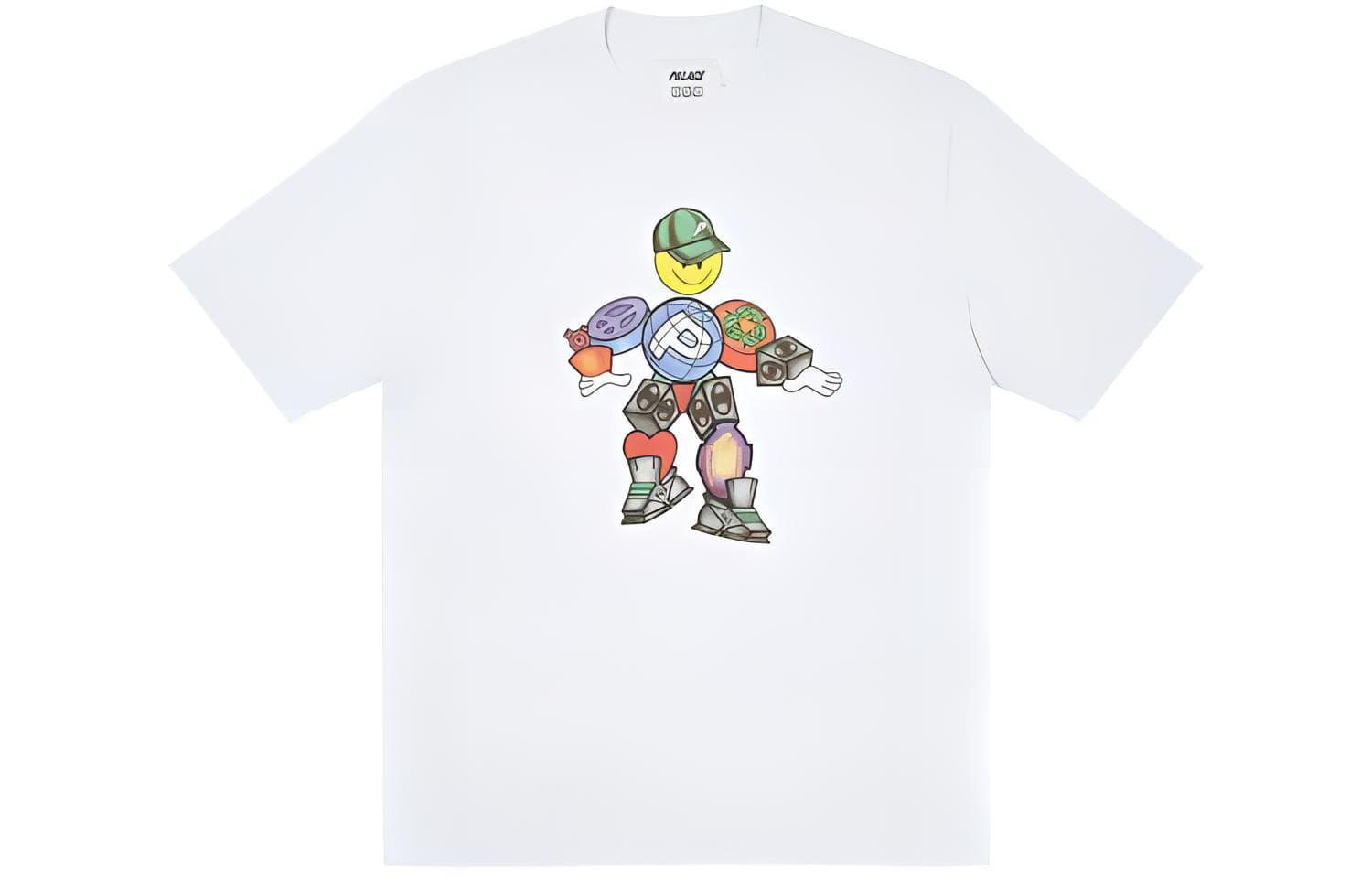 Футболка PALACE x Pezlondon Pez Pezman T-shirt White T - изображение 1