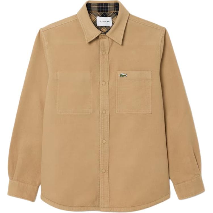 Рубашка Lacoste Flannel Shirt Khaki - изображение 1