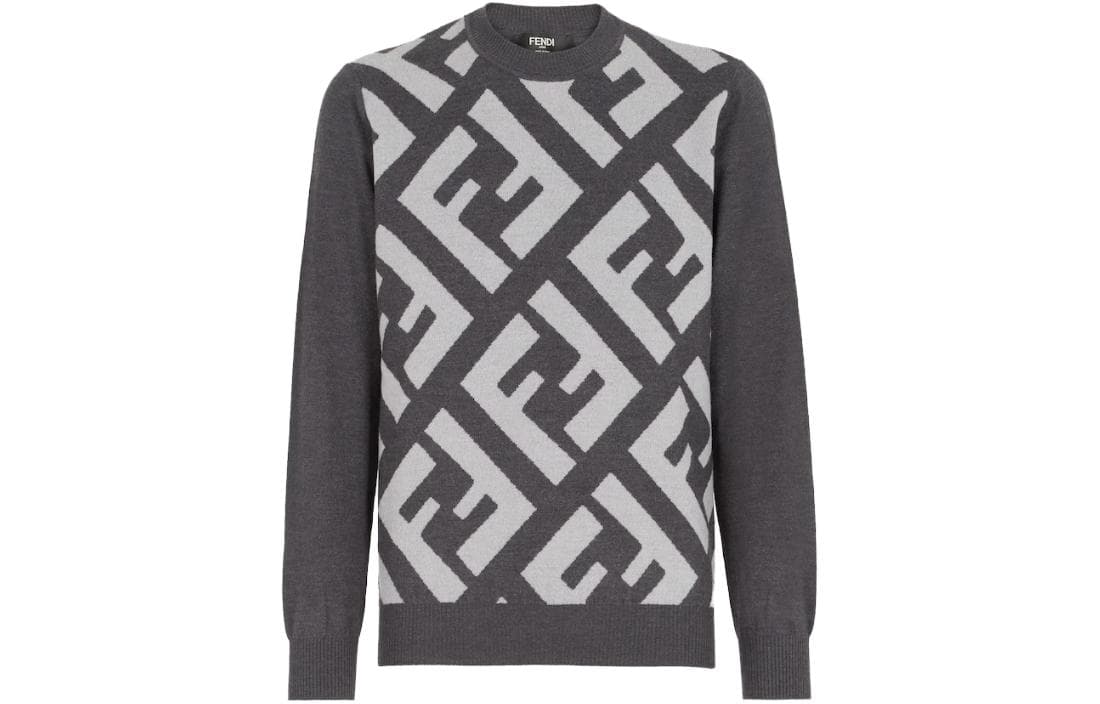 Кофта FENDI Grey Wool jumper