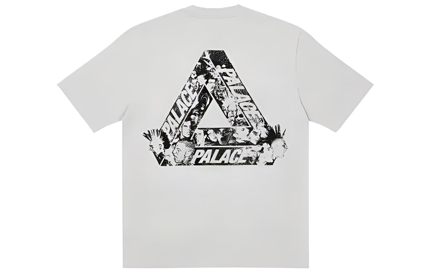 Футболка PALACE FW21 Tri-heads T-shirt Grey Marl LogoT - изображение 1