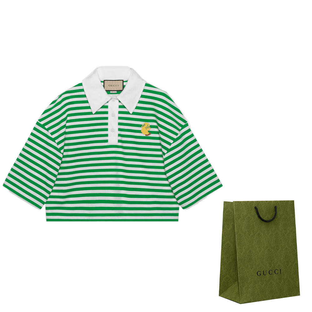 GUCCI SS23 Polo Shirt Green - изображение 2