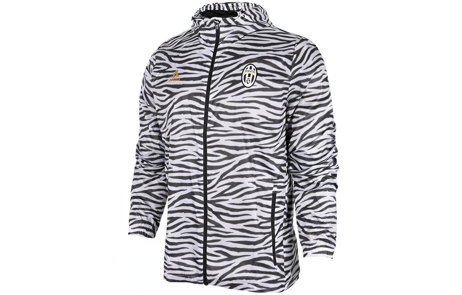 Куртка adidas Juventus Woven Hooded Jacket Black White - изображение 1