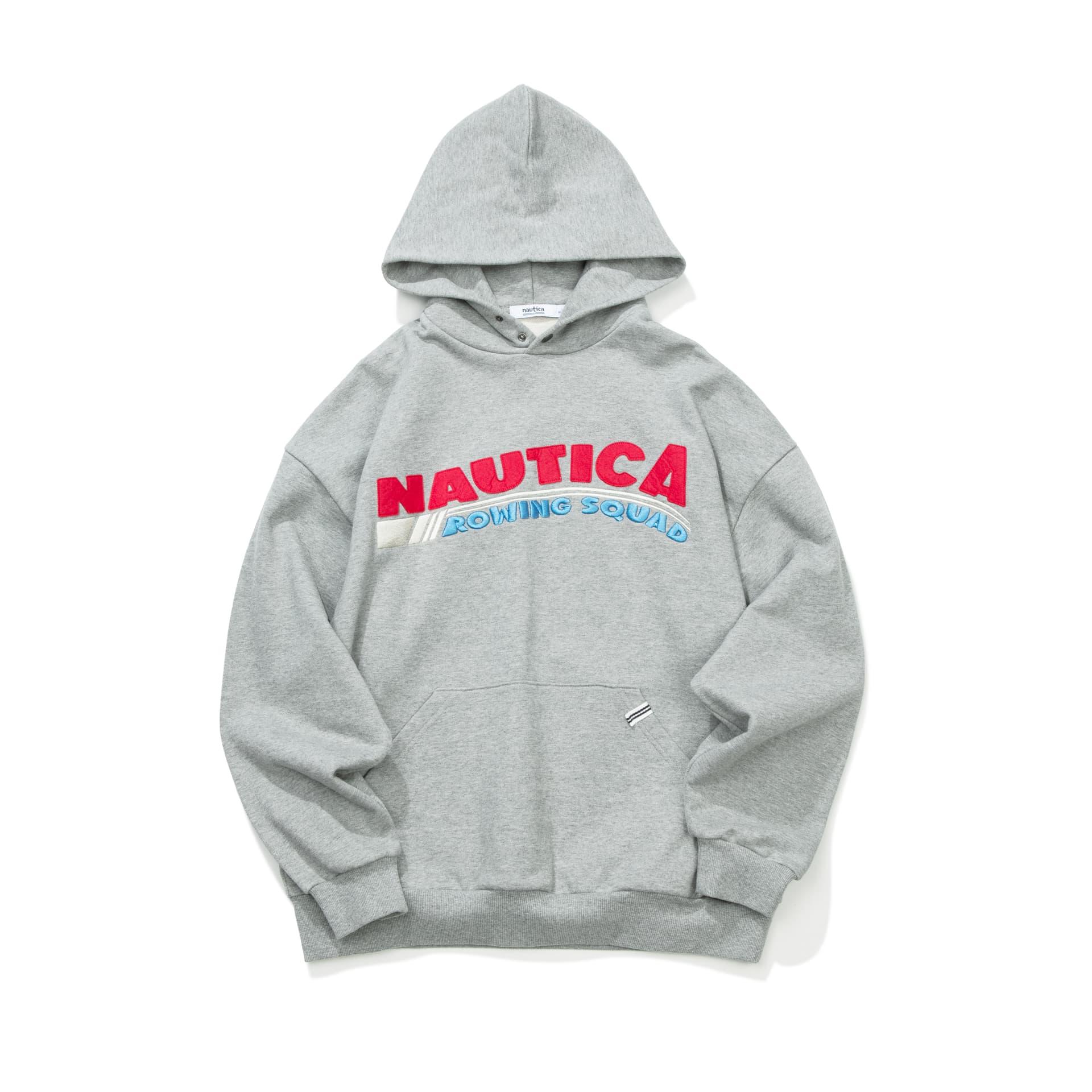 Худи Nautica White Sail FW24 Толстовка с капюшоном, принтом с буквами, большими карманами и шнурком, японский стиль, свободный покрой, унисекс - изображение 1