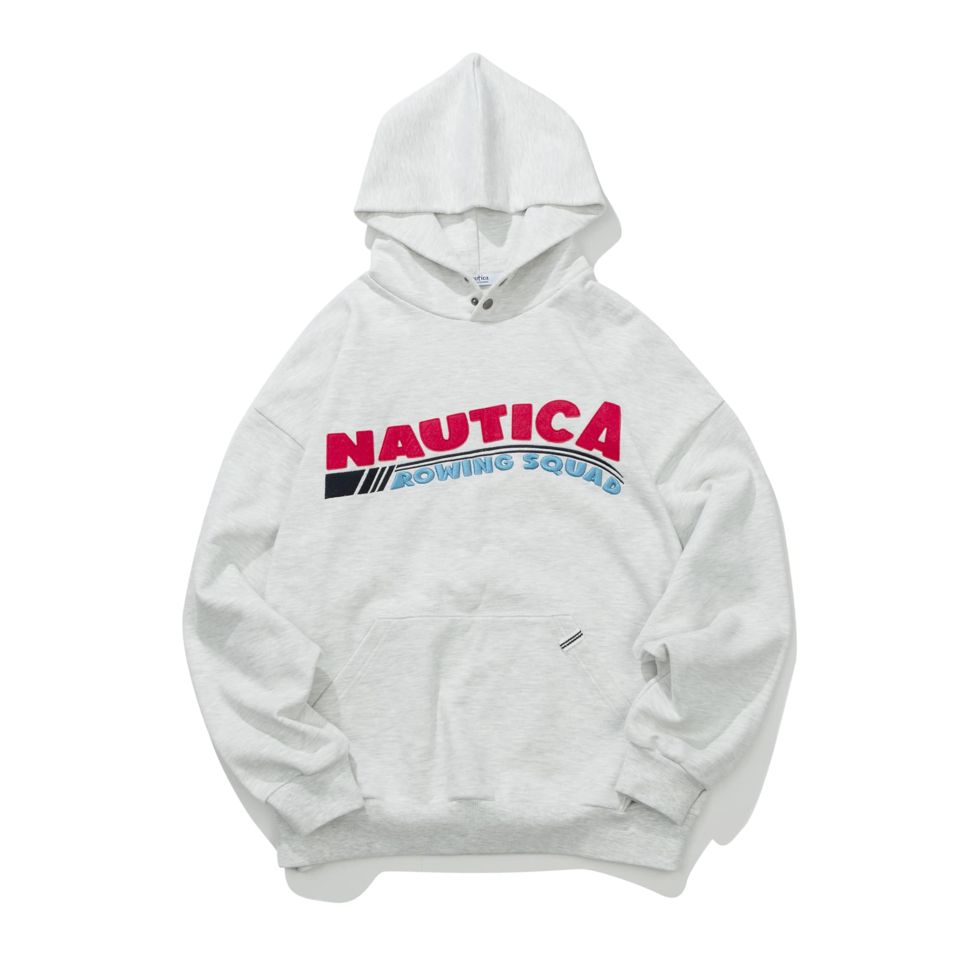 Худи Nautica White Sail FW24 Толстовка с капюшоном, принтом с буквами, большими карманами и шнурком, японский стиль, свободный покрой, унисекс - изображение 2