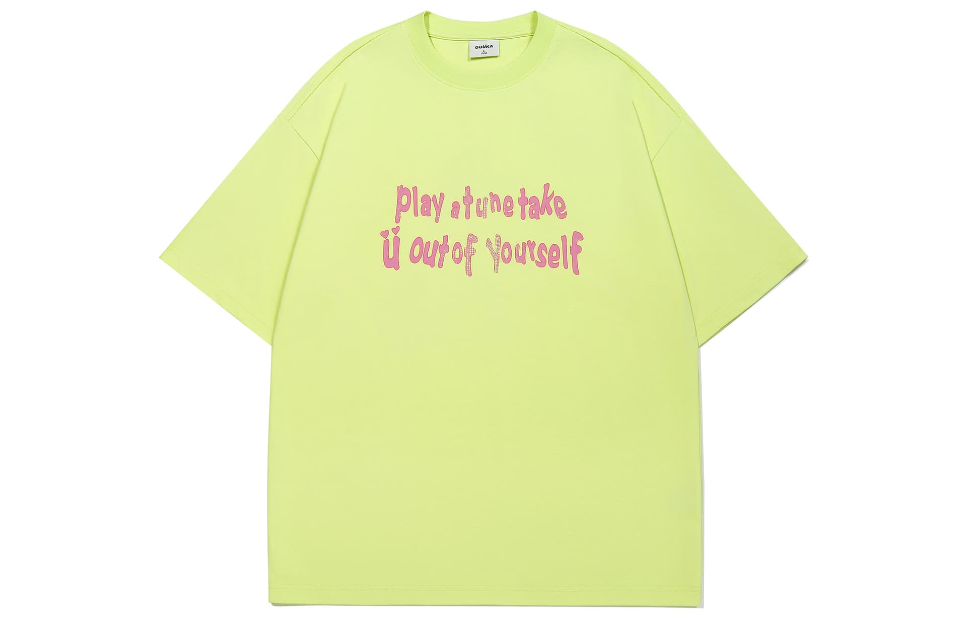Футболка Guuka T-Shirt Унисекс Неоново-Желтый - изображение 1