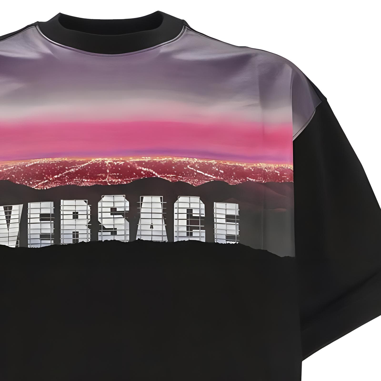 Футболка VERSACE Мужские черные T-рубашки - изображение 3
