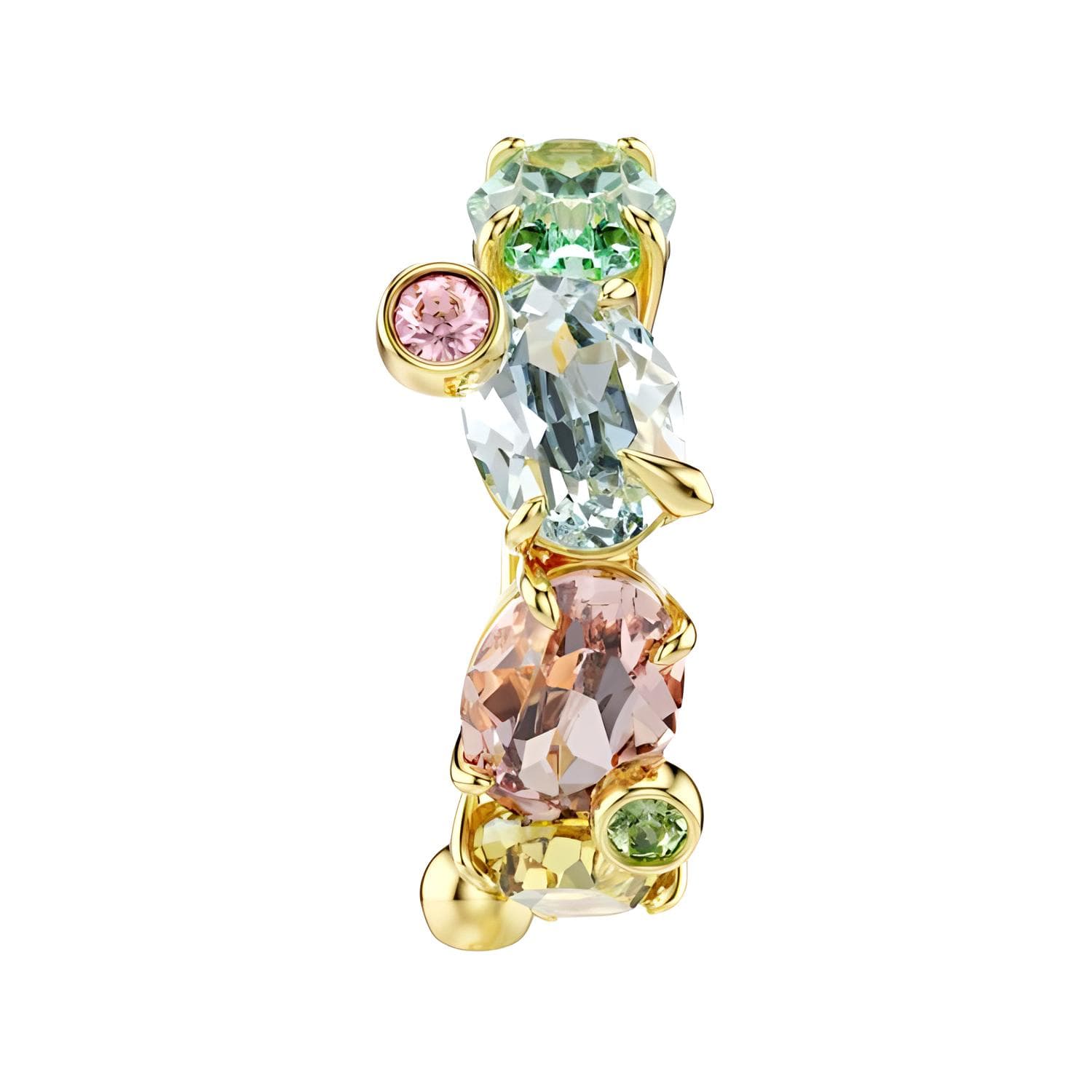 Swarovski Gema Золото Покрытие Серьги с Заколкой On Унисекс Многоцветные - изображение 4