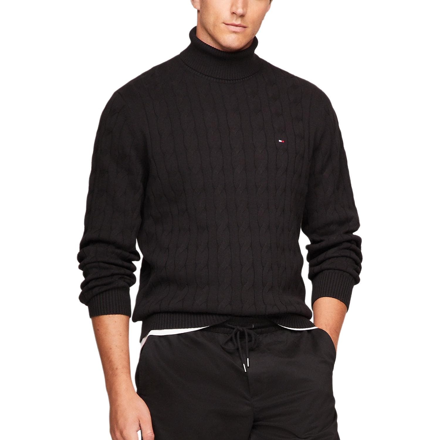 Кофта Tommy Hilfiger Свитер Мужской Черный - изображение 3