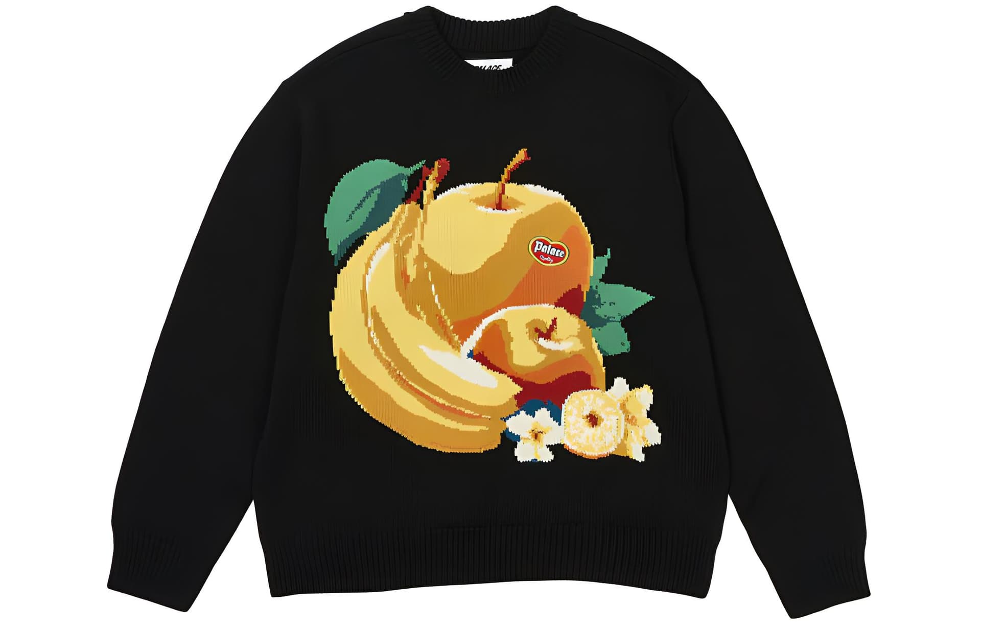 PALACE SS24 Фрукты Life KNIT Мягкий Трикотаж Унисекс Черный - изображение 1