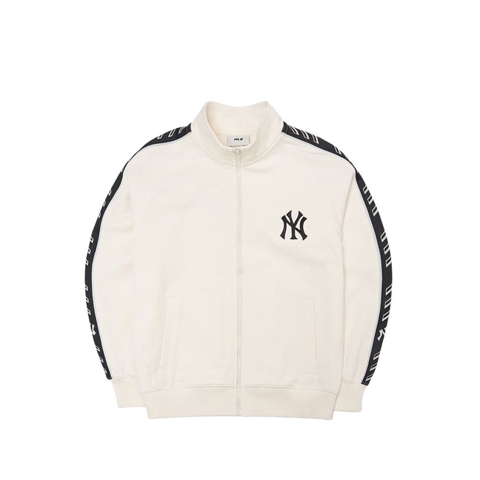 Куртка MLB Yankees High Neck Zip Jacket Cream - изображение 1