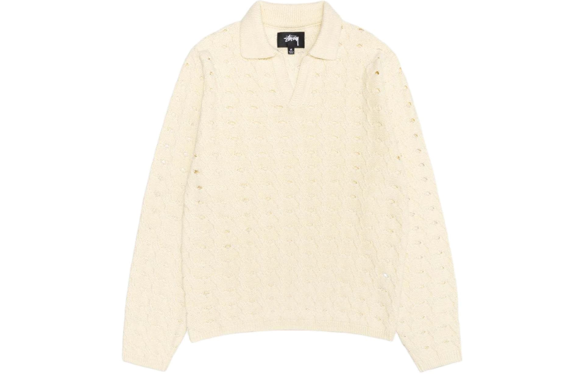 Stussy SS24 OPEN KNIT COLLARED SWEATER - изображение 1