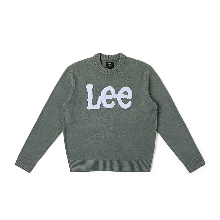 Кофта Lee FW24 Свитер Мужской Синий Серый - изображение 1