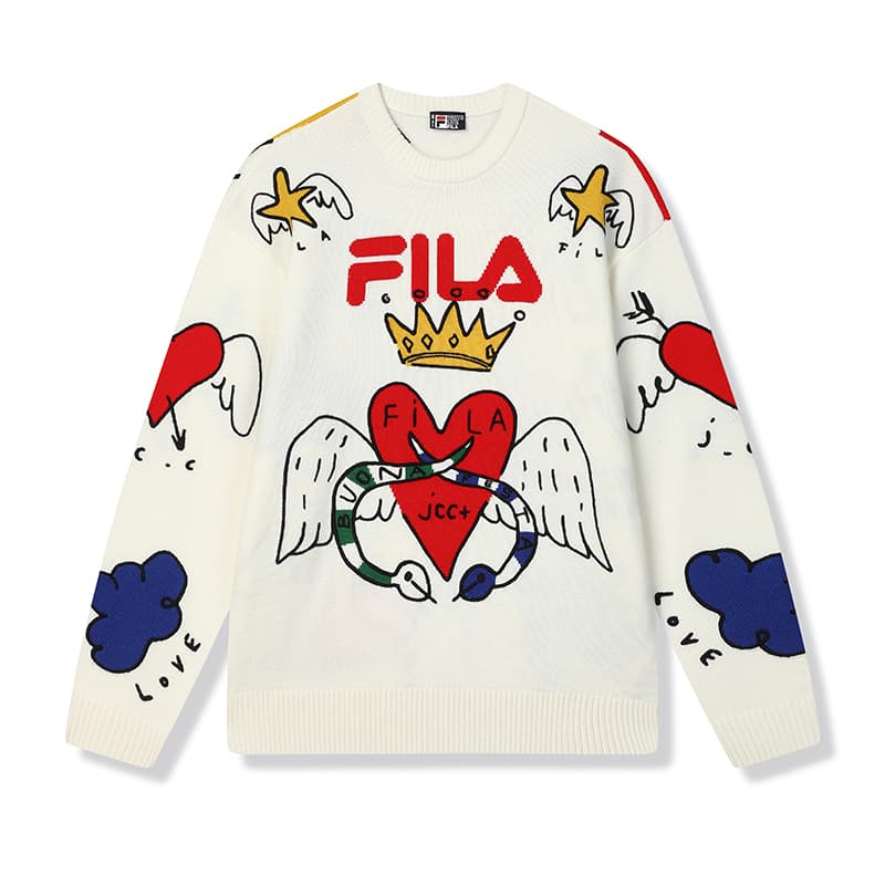 Кофта FILA ORIGINALE Свитер Унисекс Облачный Белый - изображение 1